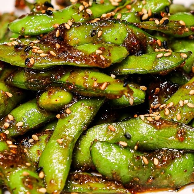 Sautéed Finger Licking Edamame.