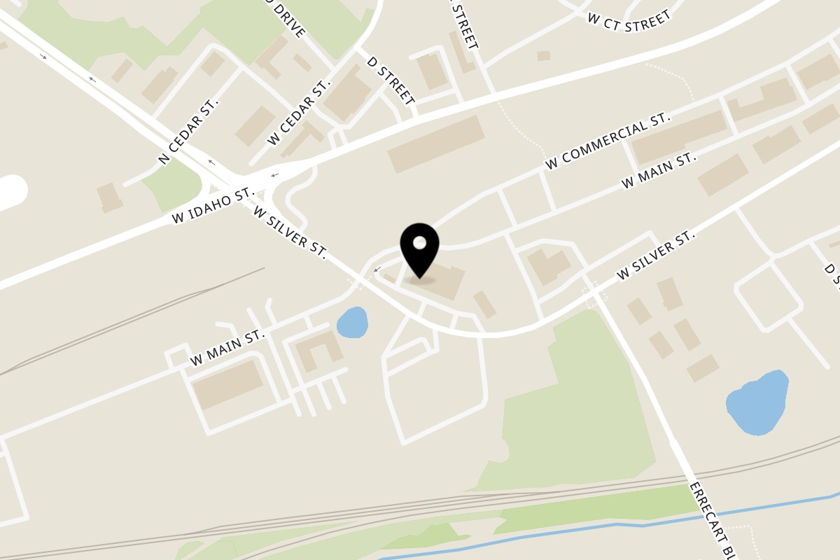 Map showing the location of Himiko Sushi and Steak House on 780 W Silver St #108 in Elko